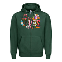 Sports Green oh how he loves us Zipper Hoodie - CowGirlArtShop