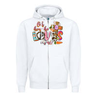 White oh how he loves us Zipper Hoodie - CowGirlArtShop