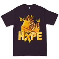 Plum hope yellowribbonchildhood cancer nails Premium Tee - NancyCooperArtShop