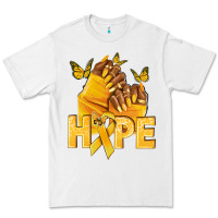 White hope yellowribbonchildhood cancer nails Premium Tee - NancyCooperArtShop