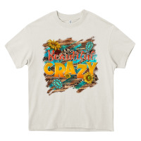 Cream beautiful crazy Heavy Core Tee - NancyCooperArtShop