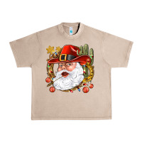 French Oak Cowboy Santa Urban Heavy Tee - BundleAndBundleShop