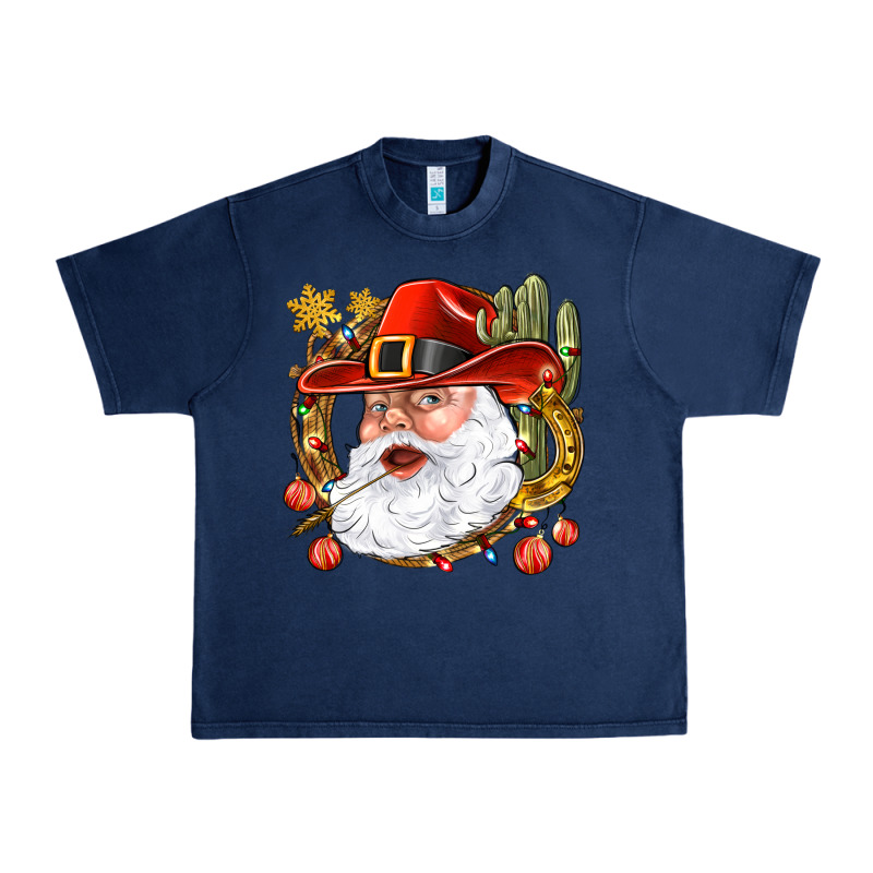 Cowboy Santa Urban Heavy Tee by BundleAndBundleShop | Teevron