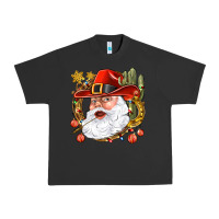 Pigment Black Cowboy Santa Urban Heavy Tee - BundleAndBundleShop