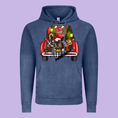 Christmas Truck Vintage Hoodie Designed By Ranaportraitstore