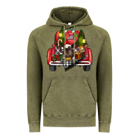 Vintage Olive christmas truck Vintage Hoodie - RanaPortraitStore