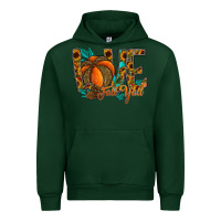 Forest Green Love Fall Y'all Urban Hoodie - CowhideDigitalArt