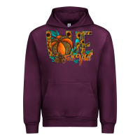 Mauve Wine Love Fall Y'all Urban Hoodie - CowhideDigitalArt