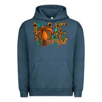 Pigment Midnight Navy Love Fall Y'all Urban Hoodie - CowhideDigitalArt
