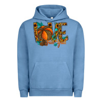 Pigment Pebble Blue Love Fall Y'all Urban Hoodie - CowhideDigitalArt