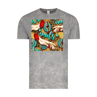 Cloud Rock hand and nail polish with turquoise gemstone and leopard seamless patt Vintage Tee - BundleAndBundleShop
