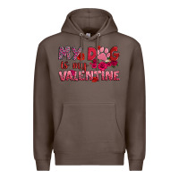 Coffee my dog is my valentine Premium Hoodie - OliviaCreatesArt