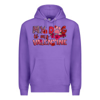 Purple my dog is my valentine Premium Hoodie - OliviaCreatesArt