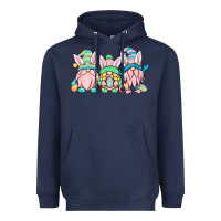 Navy Easter gnomes Heavyweight Hoodie - OliviaCreatesArt