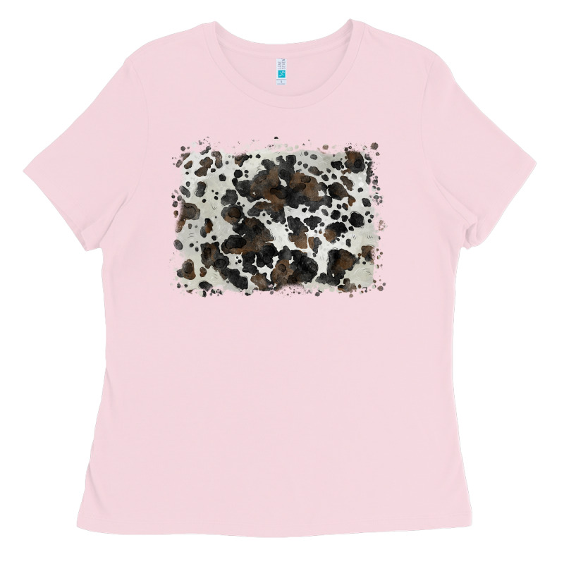 Cowhide Background Ladies Tee by BarkalooDesign | Teevron