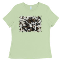 Matcha cowhide background Ladies Tee - BarkalooDesign