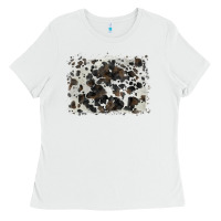 White cowhide background Ladies Tee - BarkalooDesign