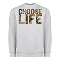 Heather Grey Choose life Heavyweight Sweatshirt - Bettercallsaul