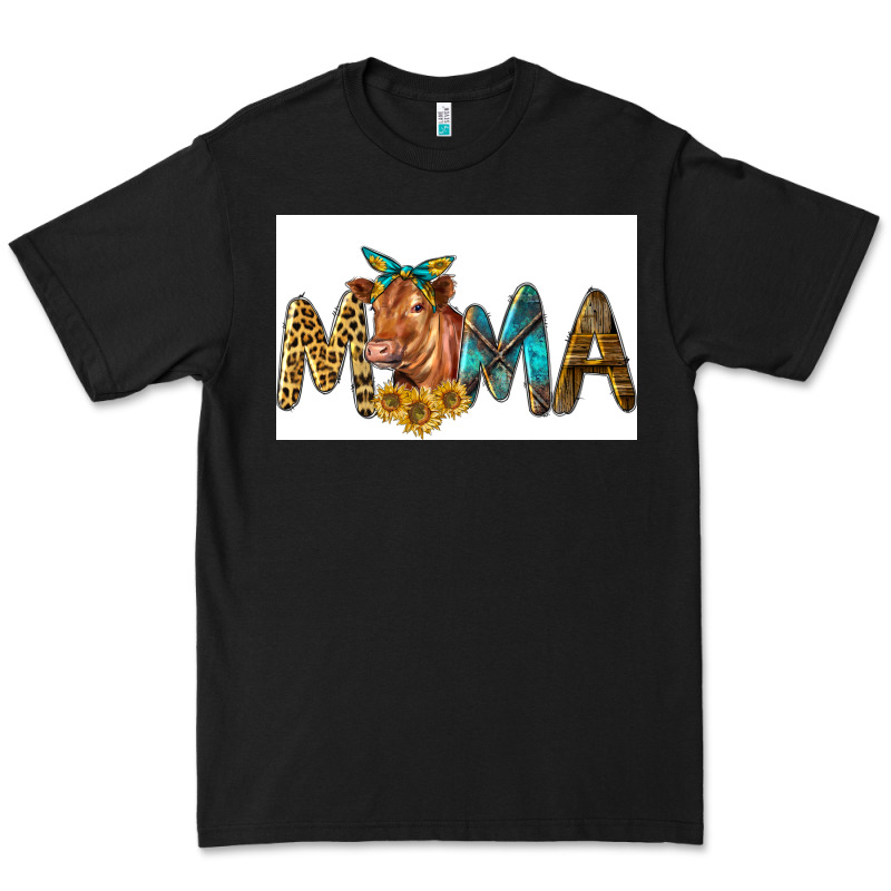 Western Cow Red Angus Mama Premium Tee by LillyAllenDesigns | Teevron