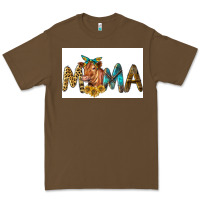 Cacao Western Cow Red Angus Mama Premium Tee - LillyAllenDesigns