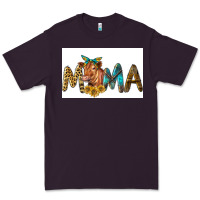 Plum Western Cow Red Angus Mama Premium Tee - LillyAllenDesigns