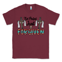 Burgundy no perfect just forgiven Classic Tee - CowhideDigitalArt