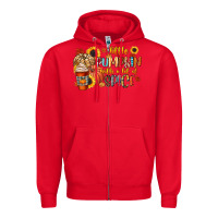 Red little pumpkin with a lot of spice Zipper Hoodie - CowGirlArtShop