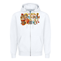White little pumpkin with a lot of spice Zipper Hoodie - CowGirlArtShop