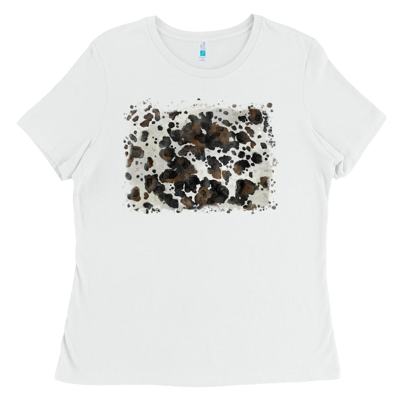Cowhide Background Ladies Tee by BarkalooDesign | Teevron