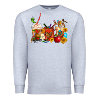 Heather Grey Teacher Coffee Cups Premium Sweatshirt - FaDigitalArtStudio