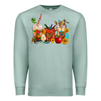 Seafoam Teacher Coffee Cups Premium Sweatshirt - FaDigitalArtStudio
