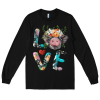 Black pig love Long Sleeve Tee - BarkalooDesign