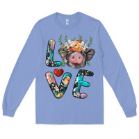 Colony Blue pig love Long Sleeve Tee - BarkalooDesign
