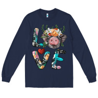 Navy pig love Long Sleeve Tee - BarkalooDesign