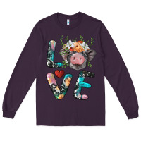Plum pig love Long Sleeve Tee - BarkalooDesign
