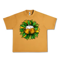 Peanut Butter St. Patricks Sunflower With Beer Urban Heavy Tee - BundleAndBundleShop