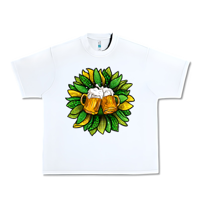 St. Patricks Sunflower With Beer Urban Heavy Tee by BundleAndBundleShop | Teevron