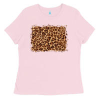 Bubblegum Pink leopard background Ladies Tee - BarkalooDesign