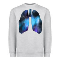 Heather Grey white lungs Heavyweight Sweatshirt - Bettercallsaul