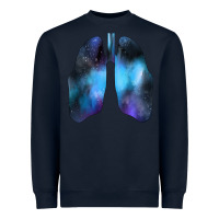 Navy white lungs Heavyweight Sweatshirt - Bettercallsaul