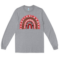 Heather Grey valentines day rainbow Long Sleeve Tee - RanaPortraitStore