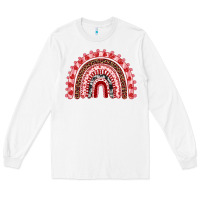 White valentines day rainbow Long Sleeve Tee - RanaPortraitStore