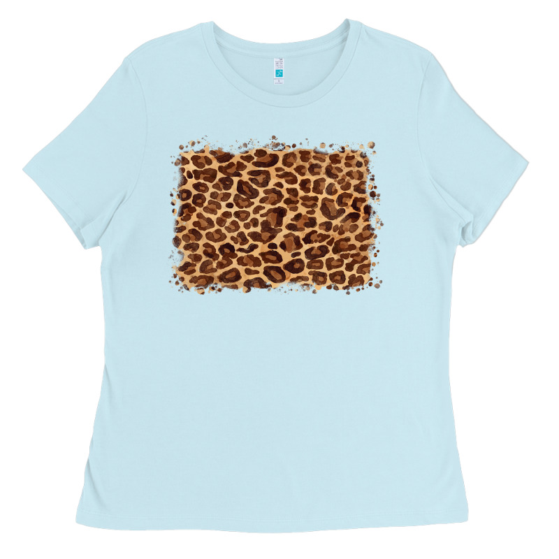 Leopard Background Ladies Tee by BarkalooDesign | Teevron