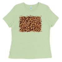 Matcha leopard background Ladies Tee - BarkalooDesign