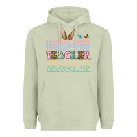 Matcha Easter bunny Teacher Heavyweight Hoodie - OliviaCreatesArt