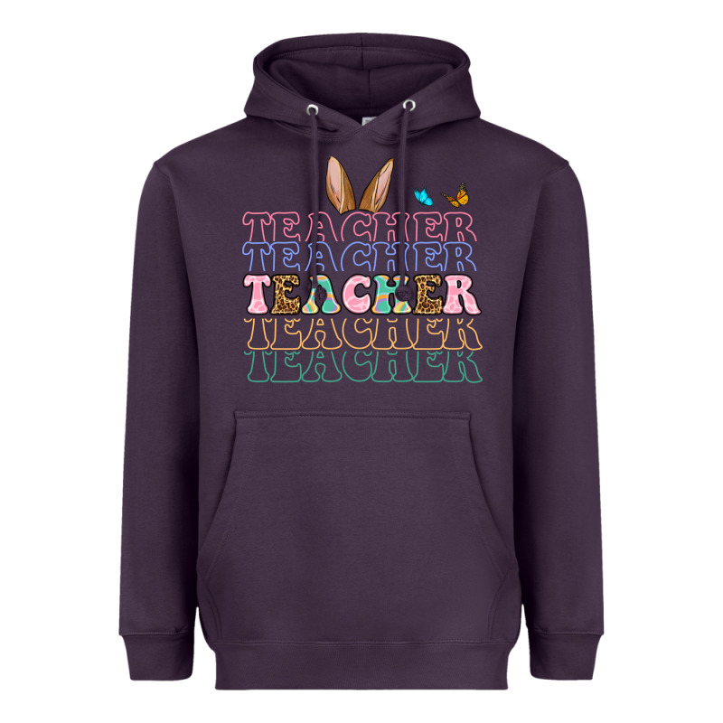 Easter Bunny Teacher Heavyweight Hoodie by OliviaCreatesArt | Teevron
