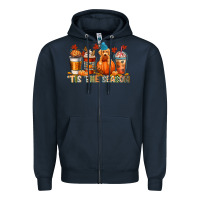 Navy tis the season Zipper Hoodie - CowGirlArtShop