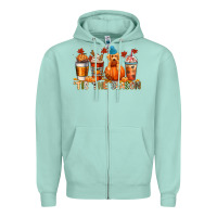 Seafoam tis the season Zipper Hoodie - CowGirlArtShop