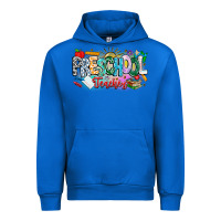 Cobalt Precschool Teacher Urban Hoodie - CowhideDigitalArt