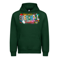 Forest Green Precschool Teacher Urban Hoodie - CowhideDigitalArt